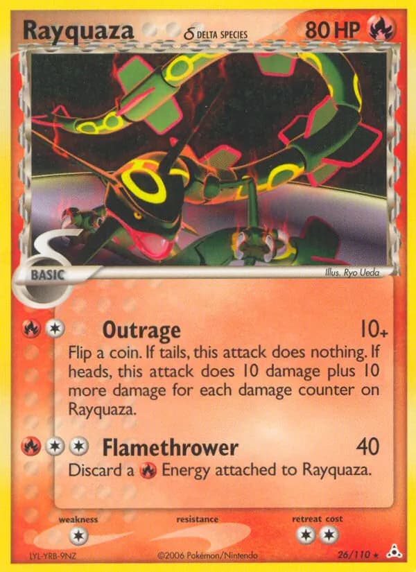 Rayquaza δ — Holon Phantoms, Rare