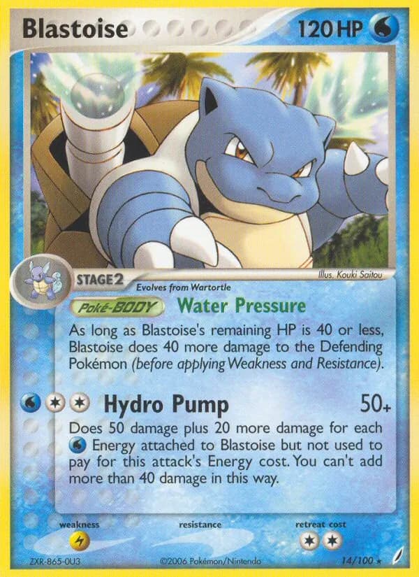 Blastoise — Crystal Guardians, Rare