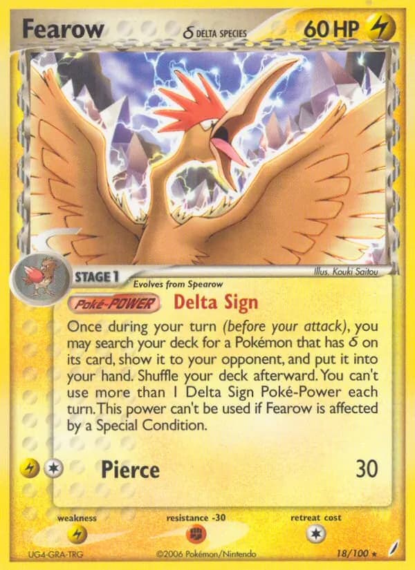 Fearow δ — Crystal Guardians, Rare