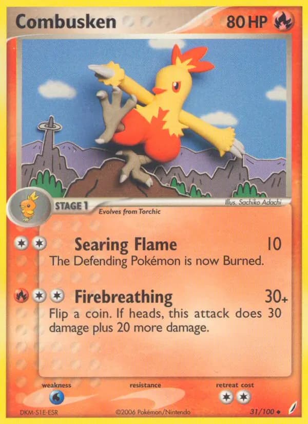 Combusken — Crystal Guardians, Uncommon