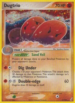 Dugtrio — Crystal Guardians — Rare