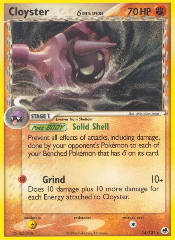 Cloyster δ — Dragon Frontiers, Rare