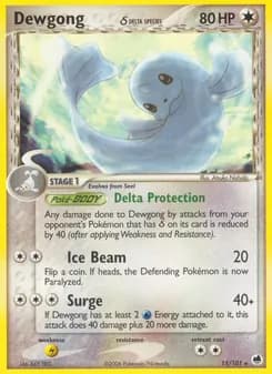 Dewgong δ — Dragon Frontiers — Rare