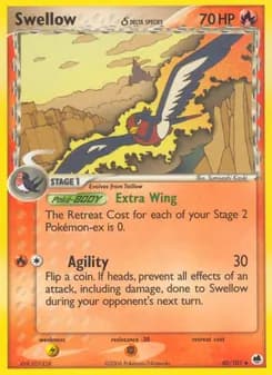 Swellow δ — Dragon Frontiers — Uncommon