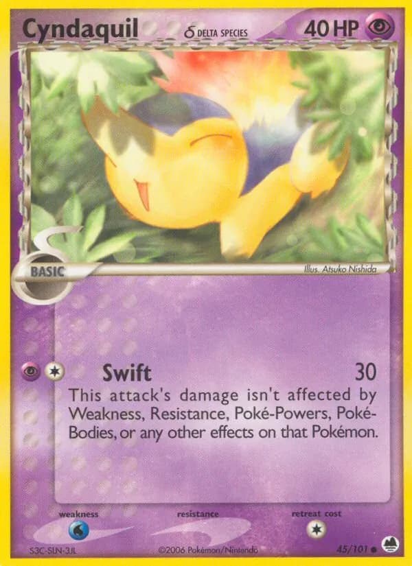 Cyndaquil δ — Dragon Frontiers, Common