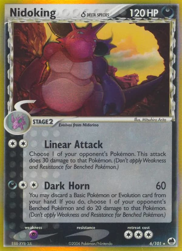 Nidoking δ — Dragon Frontiers, Rare