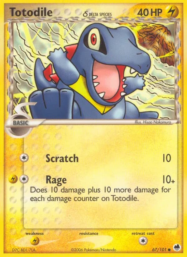 Totodile δ — Dragon Frontiers, Common