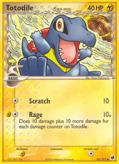 Totodile δ — Dragon Frontiers — Common