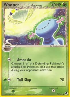 Wooper δ — Dragon Frontiers — Common