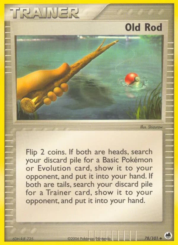 Old Rod — Dragon Frontiers, Uncommon