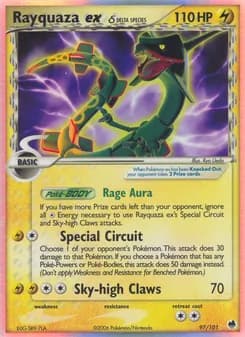 Rayquaza ex δ — Dragon Frontiers — Rare
