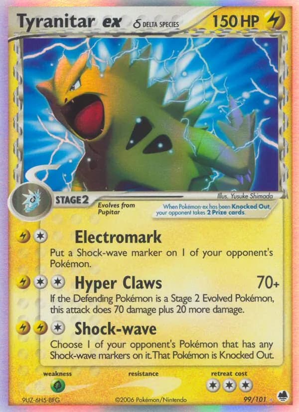 Tyranitar ex δ — Dragon Frontiers, Rare