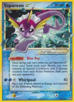 Vaporeon Star — Power Keepers — Rare