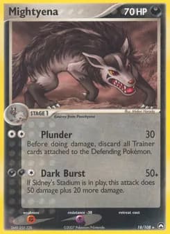 Mightyena — Power Keepers — Rare