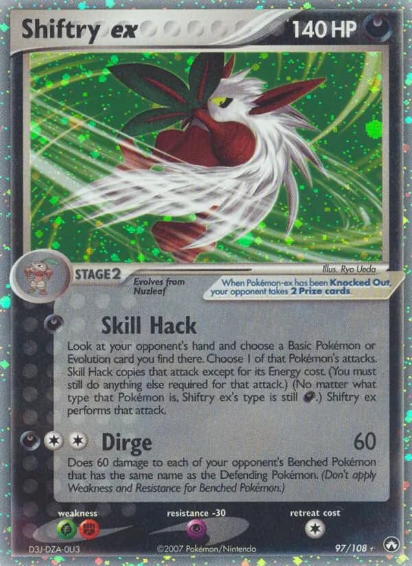 Shiftry ex — Power Keepers, Rare