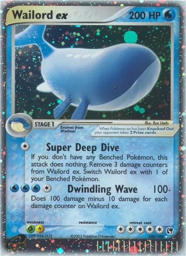Wailord ex — Sandstorm, Rare