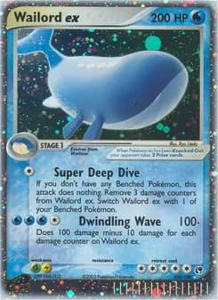 Wailord ex — Sandstorm — Rare