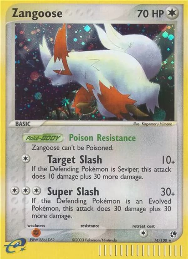 Zangoose — Sandstorm, Rare