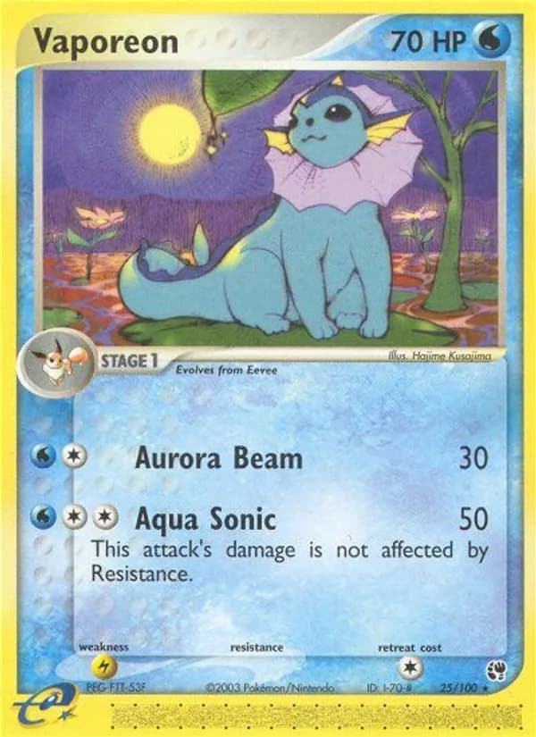Vaporeon — Sandstorm, Rare