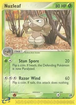 Nuzleaf — Sandstorm — Uncommon