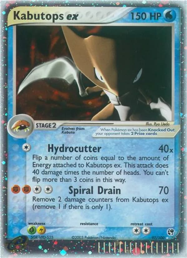 Kabutops ex — Sandstorm, Rare