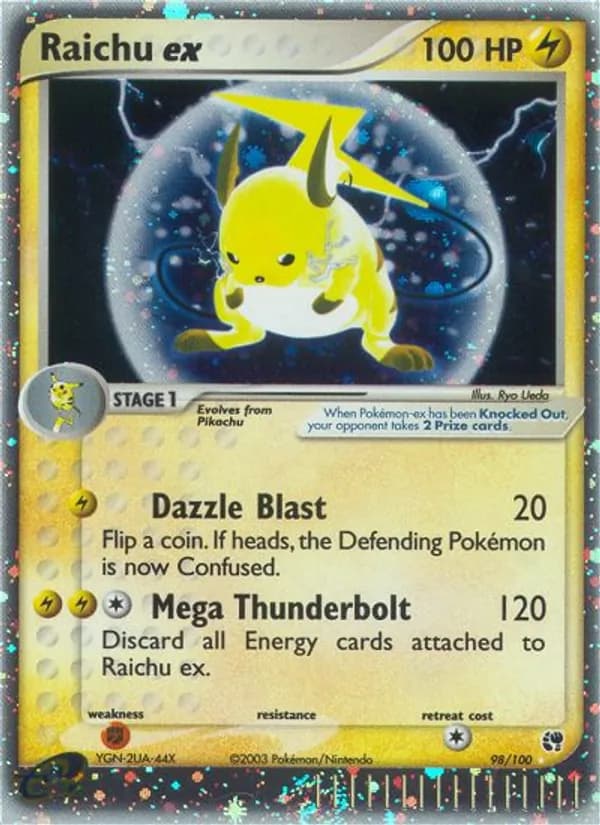 Raichu ex — Sandstorm, Rare