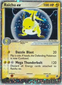 Raichu ex — Sandstorm — Rare