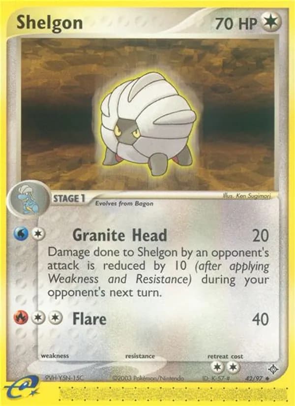 Shelgon — Dragon, Uncommon