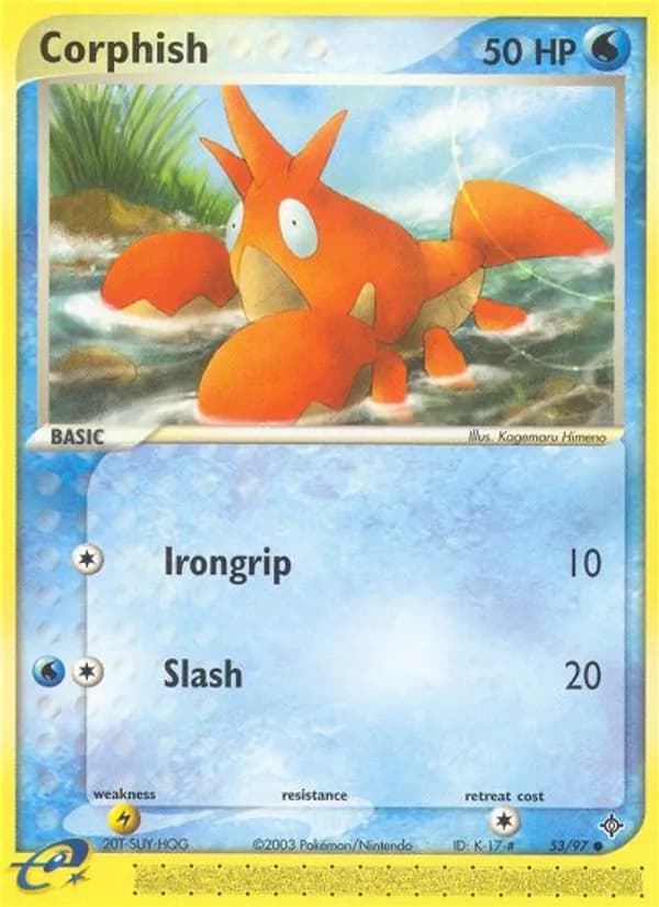Corphish — Dragon, Common