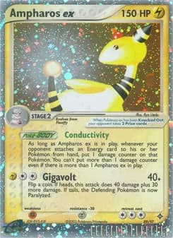 Ampharos ex — Dragon — Rare