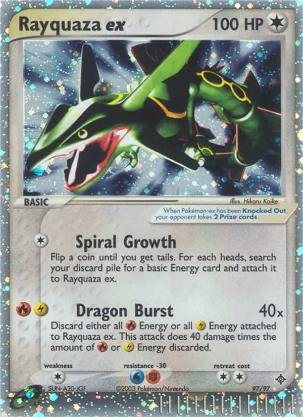 Rayquaza ex — Dragon, Rare