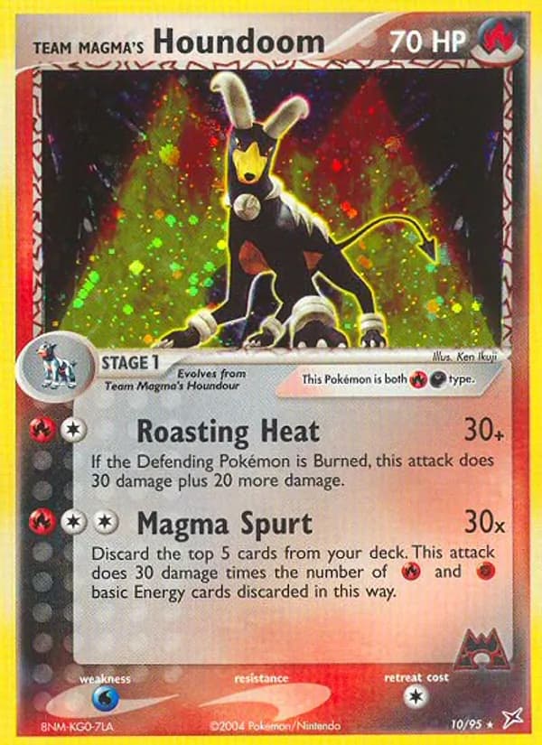 Team Magma's Houndoom — Team Magma vs Team Aqua, Rare