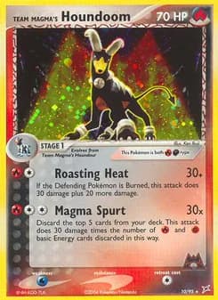 Team Magma's Houndoom — Team Magma vs Team Aqua — Rare