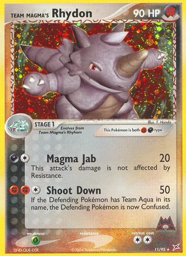 Team Magma's Rhydon — Team Magma vs Team Aqua, Rare
