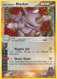 Team Magma's Rhydon — Team Magma vs Team Aqua — Rare