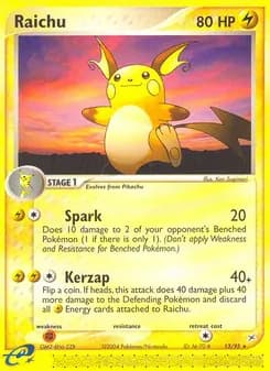 Raichu — Team Magma vs Team Aqua — Rare