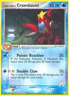 Team Aqua's Crawdaunt — Team Magma vs Team Aqua — Rare