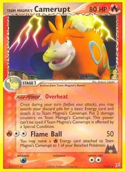 Team Magma's Camerupt — Team Magma vs Team Aqua — Rare