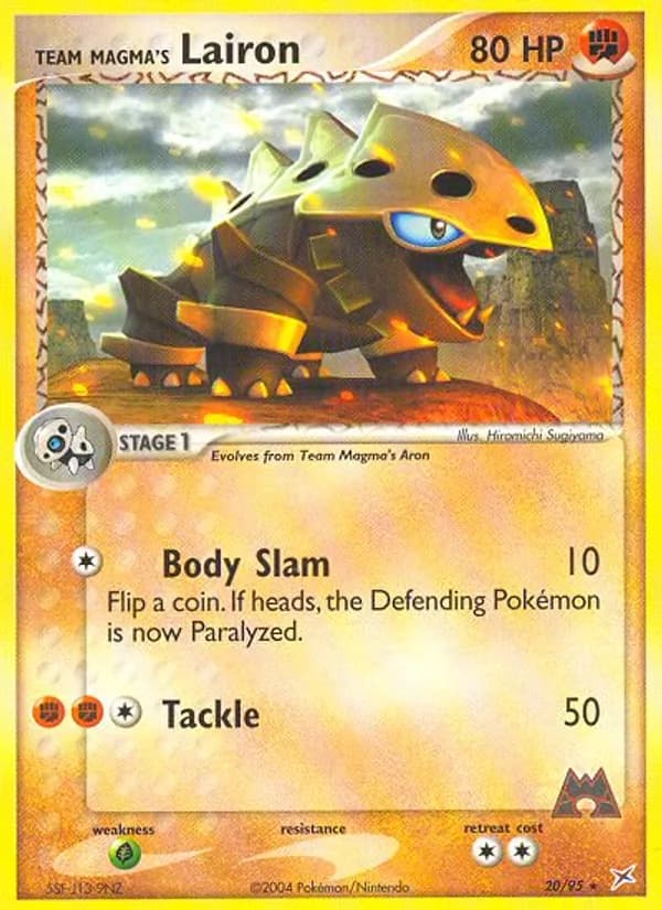 Team Magma's Lairon — Team Magma vs Team Aqua, Rare