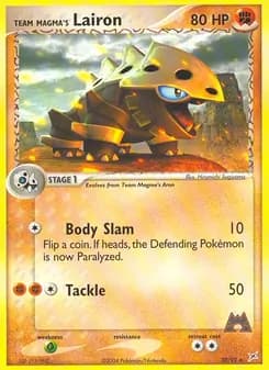 Team Magma's Lairon — Team Magma vs Team Aqua — Rare