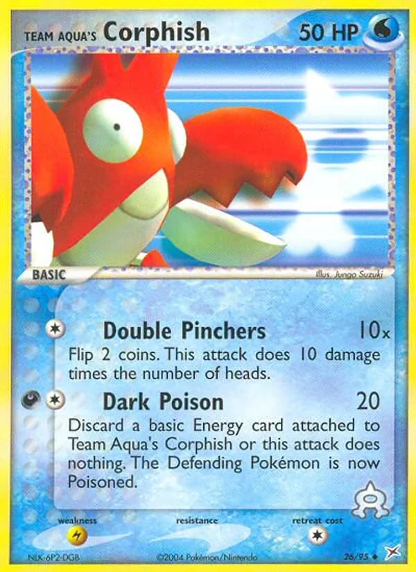 Team Aqua's Corphish — Team Magma vs Team Aqua, Uncommon