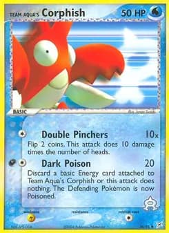 Team Aqua's Corphish — Team Magma vs Team Aqua — Uncommon
