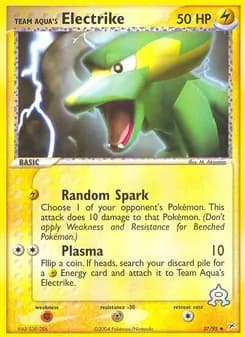 Team Aqua's Electrike — Team Magma vs Team Aqua — Uncommon