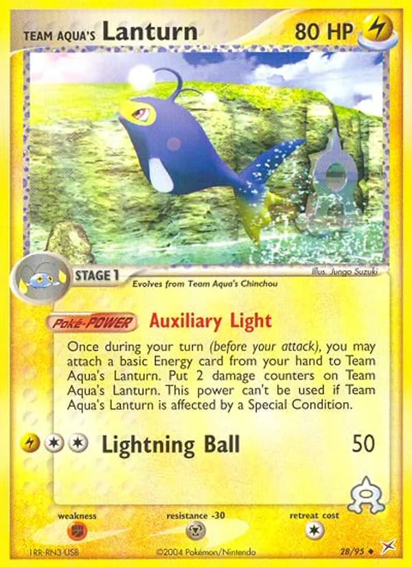 Team Aqua's Lanturn — Team Magma vs Team Aqua, Uncommon