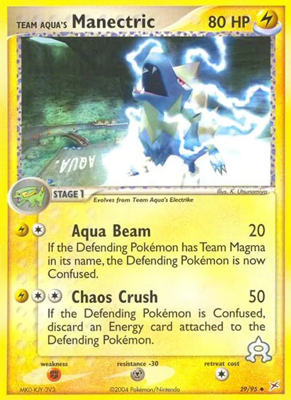 Team Aqua's Manectric — Team Magma vs Team Aqua, Uncommon