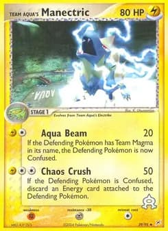 Team Aqua's Manectric — Team Magma vs Team Aqua — Uncommon