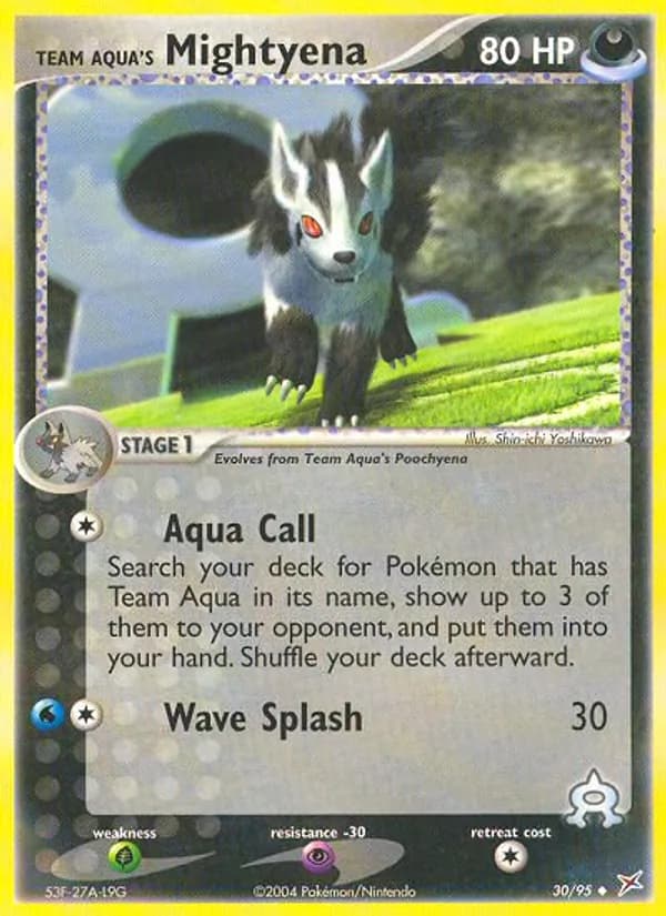 Team Aqua's Mightyena — Team Magma vs Team Aqua, Uncommon