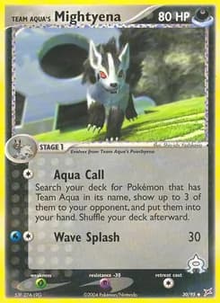 Team Aqua's Mightyena — Team Magma vs Team Aqua — Uncommon