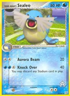 Team Aqua's Sealeo — Team Magma vs Team Aqua — Uncommon