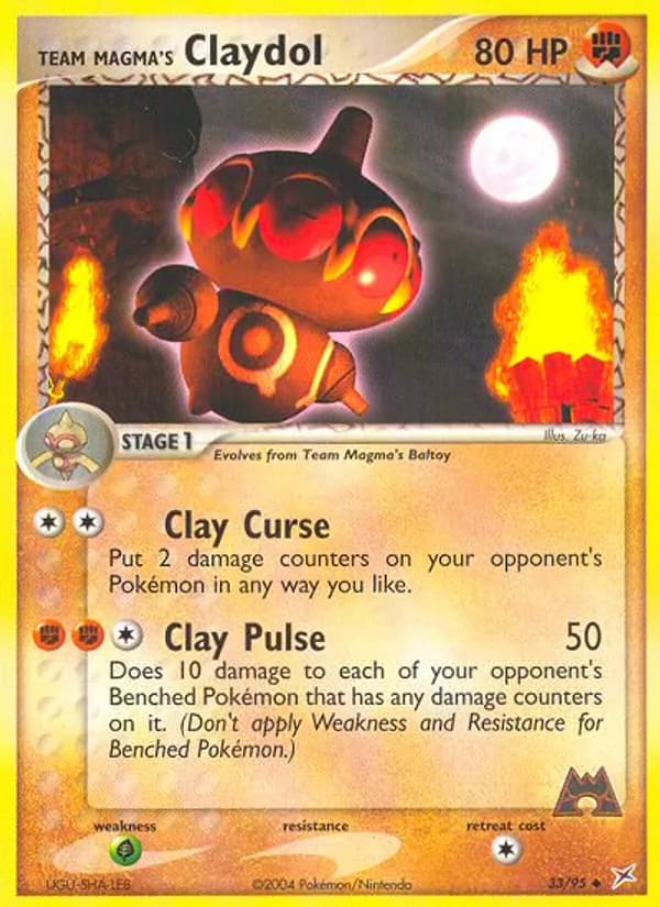 Team Magma's Claydol — Team Magma vs Team Aqua, Uncommon